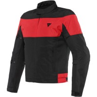 Dainese Elettrica Air Textile Jacket - Black / Black / Lava Red