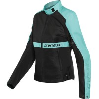 Dainese Ladies Ribelle Air Textile Jacket - Black / Aqua Green
