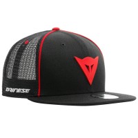Dainese 9fifty Trucker Snapback Cap - Black / Red