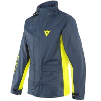 Dainese Storm 2 Waterproof Jacket - Black Iris / Fluo Yellow