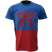 Dainese Laguna Seca T-Shirt - Cobalt Blue / Red