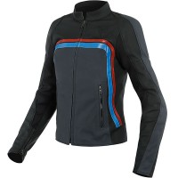 Dainese Ladies Lola 3 Leather Jacket - Black / Ebony / Red / Blue