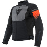 Dainese Air Fast Textile Jacket - Black / Grey / Fluo Red