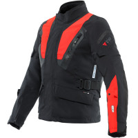 Dainese Stelvio D-Air D-Dry Textile Jacket - Black / Lava Red