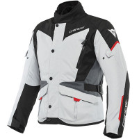 Dainese Tempest 3 D-Dry Textile Jacket - Glacier Grey / Black / Lava Red
