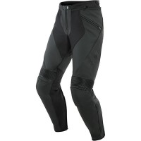 Dainese Pony 3 Leather Trousers - Black Matt