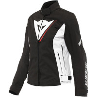Dainese Ladies Veloce D-Dry Textile Jacket - Black / White / Lava Red