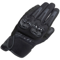 Dainese Mig 3 Air Textile Gloves - Black / Black