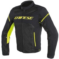 Dainese Air Frame D1 Textile Jacket - Black / Black / Fluo Yellow