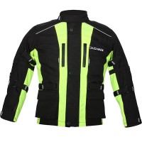 Duchinni Kids Jago Textile Jacket - Black / Neon Yellow