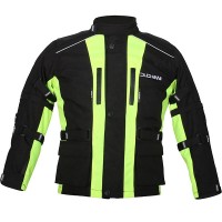 Duchinni Kids Jago Textile Jacket - Black / Neon Yellow