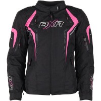DXR Ladies Julia Textile Jacket - Black / Pink