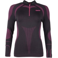 DXR Ladies Warmcore Long Sleeve Shirt - Black / Pink