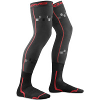 EVS Fusion Knee Brace Liner / Sock Combo Youth - Black / Red