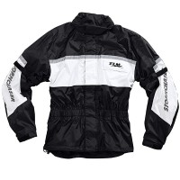 FLM Stormchaser Rain Jacket - Black / White