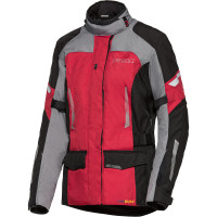 FLM Ladies Touring 3.0 Textile Jacket - Black / Grey / Red