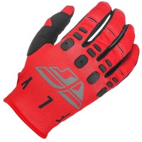 Fly Racing Kinetic K121 Textile Gloves - Red / Grey / Black