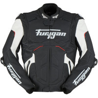 Furygan Raptor Evo 2 Leather Jacket - Black / White / Red