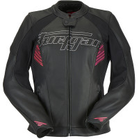 Furygan Ladies Alba Leather Jacket - Black / Pink