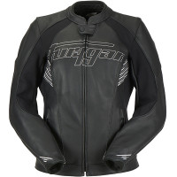 Furygan Ladies Alba Leather Jacket - Black / White