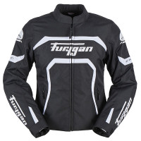 Furygan Ladies Mystic Evo Textile Jacket - Black / White