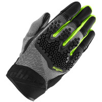 Furygan Jack Textile Gloves - Black / Grey / Yellow