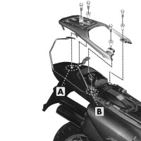 Givi T213 Soft Luggage Support Rails - Honda XL650V Transalp