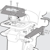 Givi SR694 Monokey Adaptor Plate - BMW R1100 / 1150 GS
