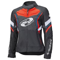 Held Ladies Baxley Textile Jacket - Black / Red / Blue