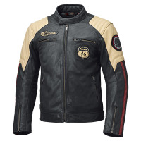Held Baker 2.0 Leather Jacket - Blue / Beige / Burgundy