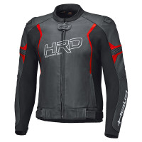 Held Street 4 Leather Jacket - Black / Neon Red