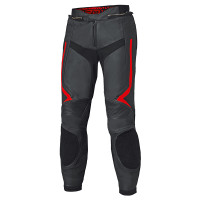 Held Rocket 4 Leather Trousers - Black / Neon Red