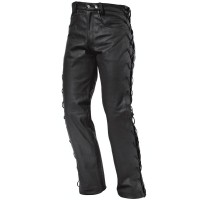 Held Lace Leather Trousers - Black