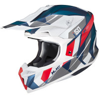HJC i50 - Vanish White / Blue / Red