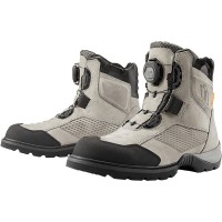 Icon Stormhawk Waterproof Leather Boots - Grey