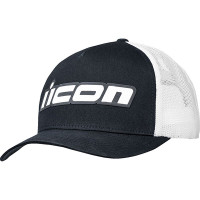 Icon Slant Cap - White / Black