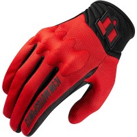 Icon Anthem 2 Textile Gloves - Red