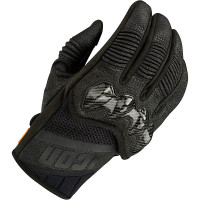 Icon Contra 3 CE Leather Gloves - Black