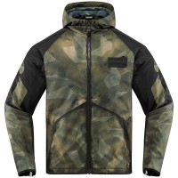 Green//Black Choose Size ICON Overlord PRIMARY Perforated Textile Riding Jacket