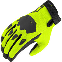 Icon Hooligan CE Gloves - Hi-Vis Yellow / Black