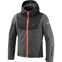 Ixon Burning Textile Jacket - Anthracite / Black / Neon Red