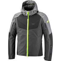 Ixon Burning Textile Jacket - Grey / Black / Bright Yellow