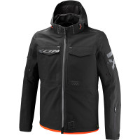 Ixon Square Textile Jacket - Black / Bright Red