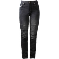 John Doe Ladies Betty Biker Aramid Jeans - Worn Black