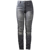 John Doe Ladies Betty Biker Aramid Jeans - Light Grey