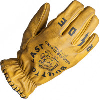 John Doe Coyote Leather Gloves - Yellow / Black