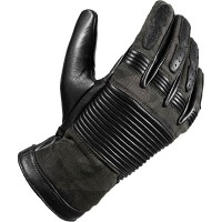 John Doe Durango Leather Gloves - Black / Camouflage