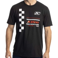 Klim Checkered Flag Tri-Blend T-Shirt - Black / White