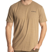 Klim Frontier Tri-Blend Tee - Coyote Brown Heather / Asphalt