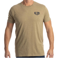 Klim Full Throttle Tri-Blend T-Shirt - Coyote Brown Heather / Asphalt